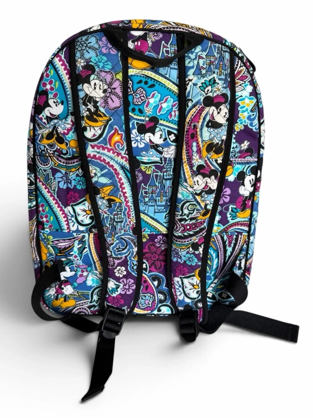 NWOT Vera Bradley Disney Paisley Celebration Campus Backpack w/ Mickey & Minnie